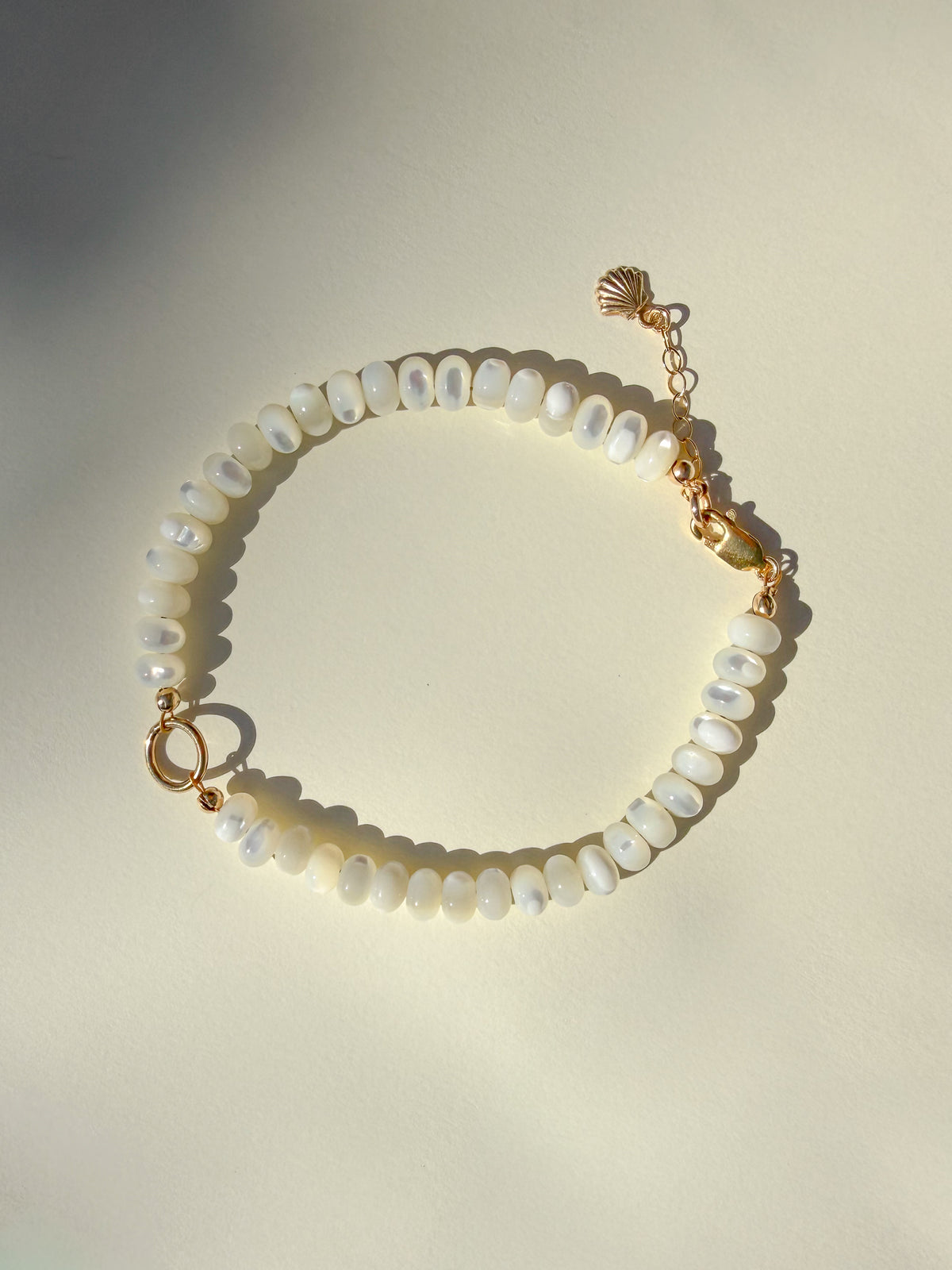 Heavenly Pearl Beaded Charm Bracelet | Large