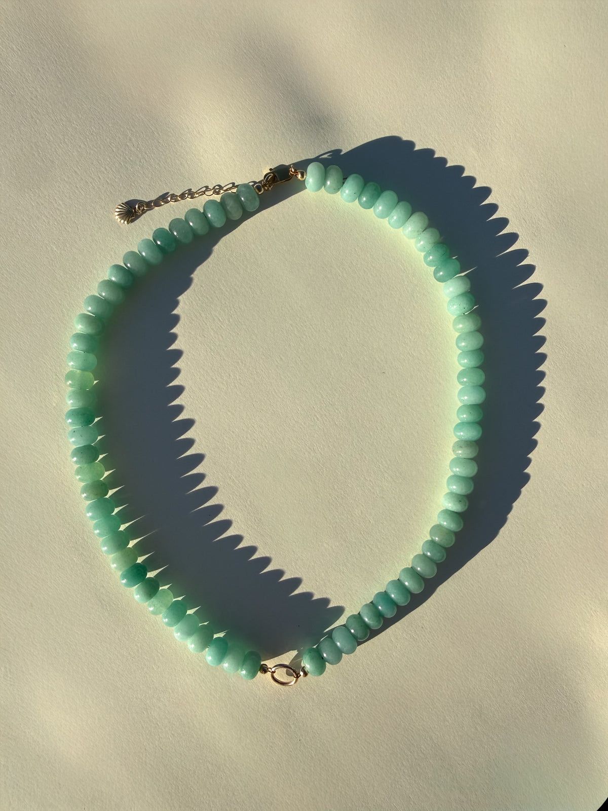 Still Waters Amazonite Beaded Charm Necklace
