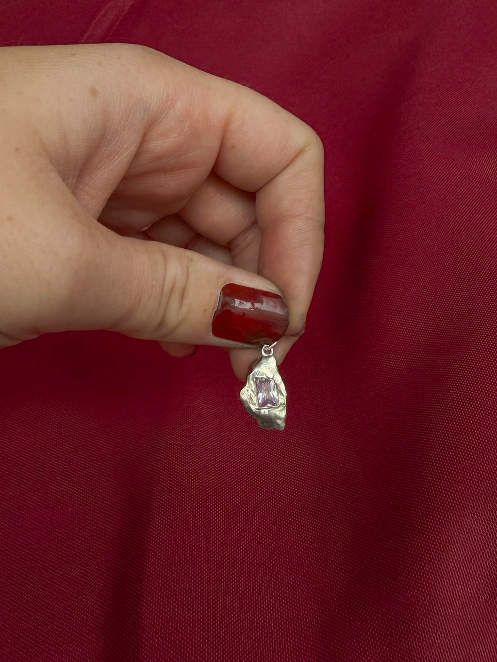 Lilac Stone Charm