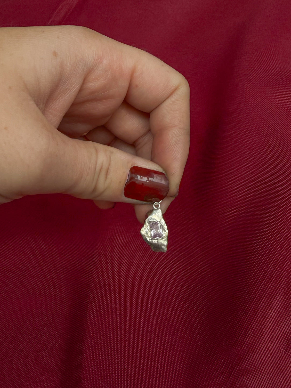Lilac Stone Charm