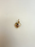 Ruby Red Heart Charm
