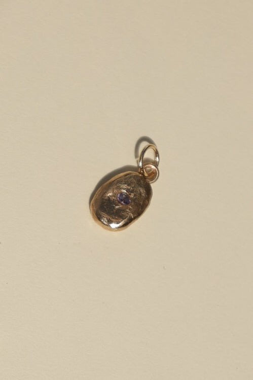 Violet Oval Charm