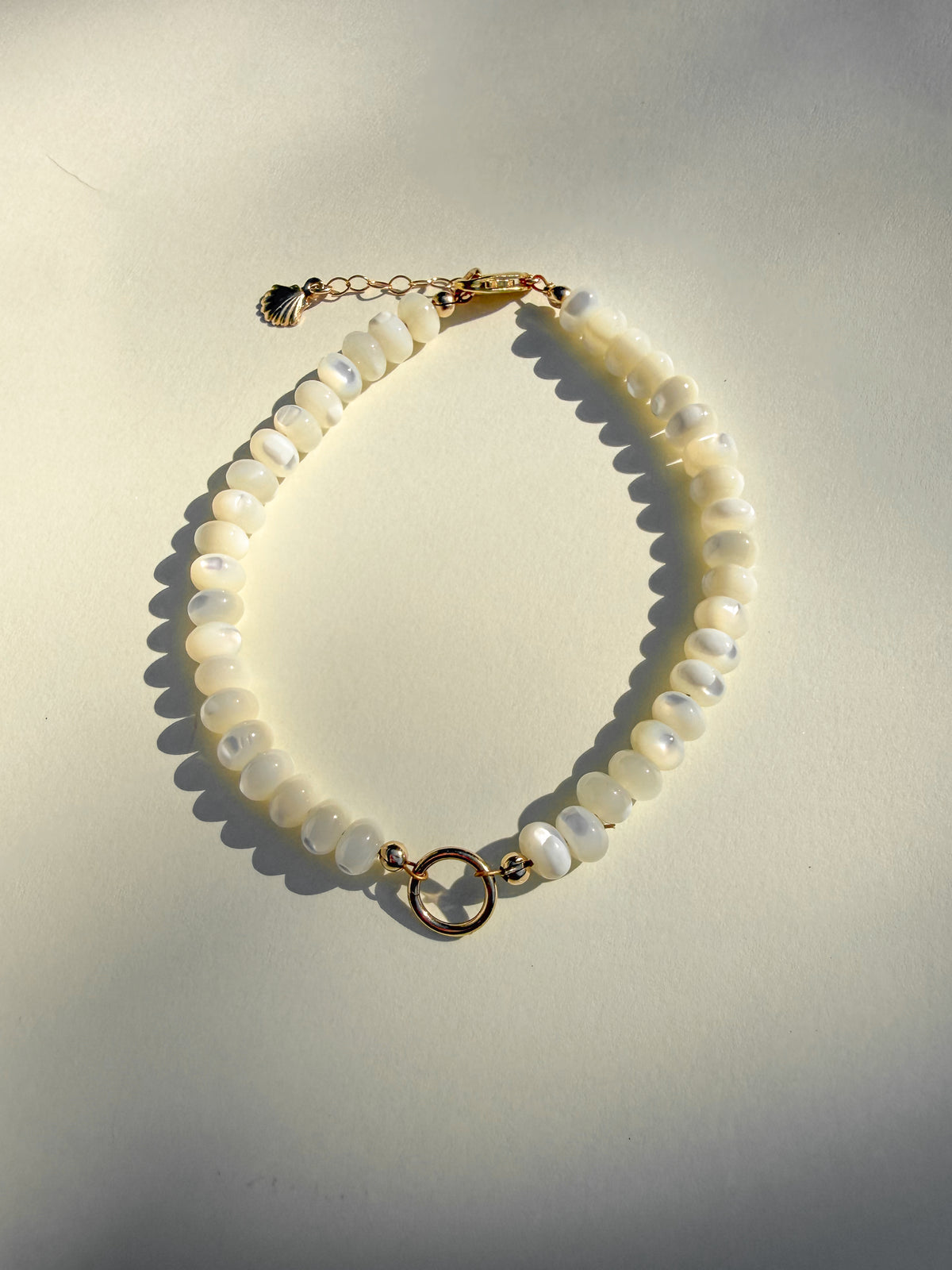Heavenly Pearl Beaded Charm Bracelet | Large