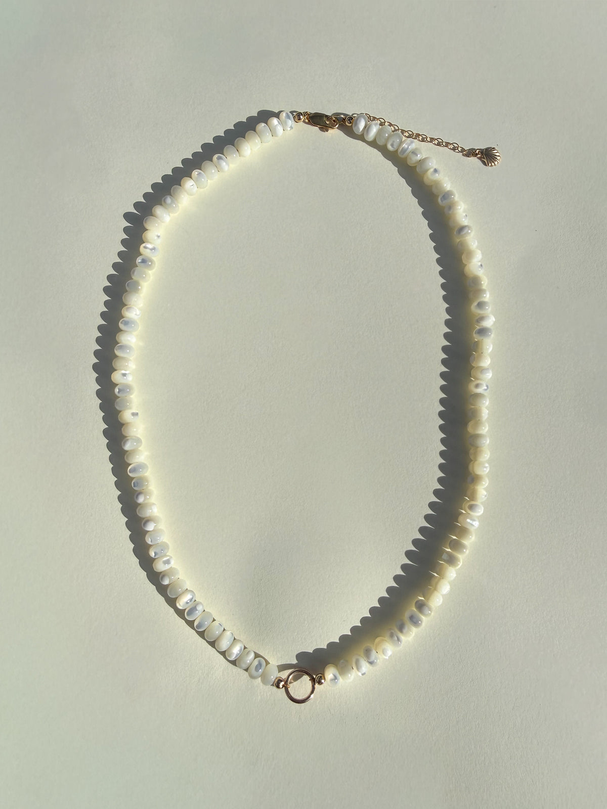 Treasured Pearl Beaded Charm Necklace
