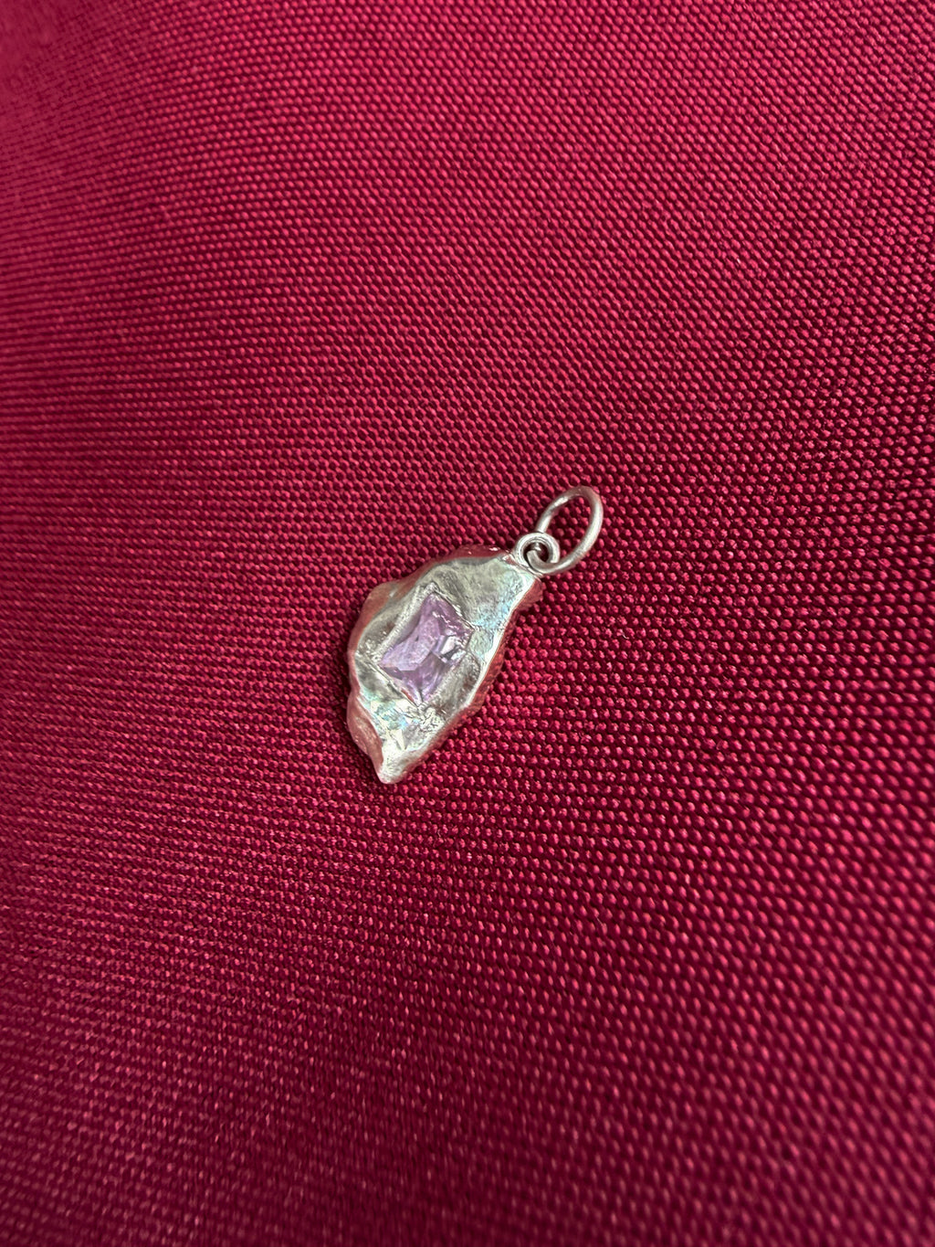 Lilac Stone Charm