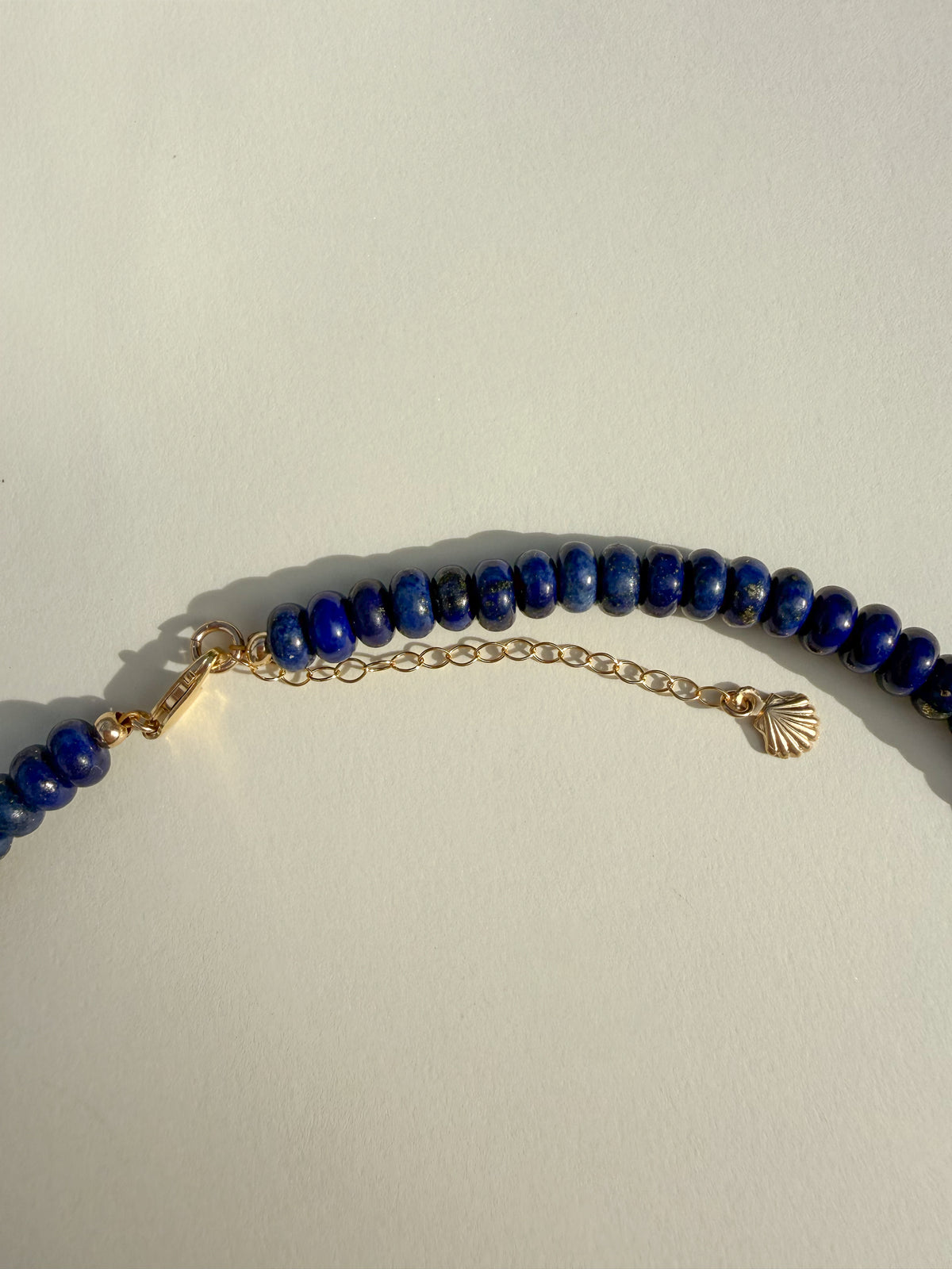 Night Sky Lapis Beaded Charm Necklace