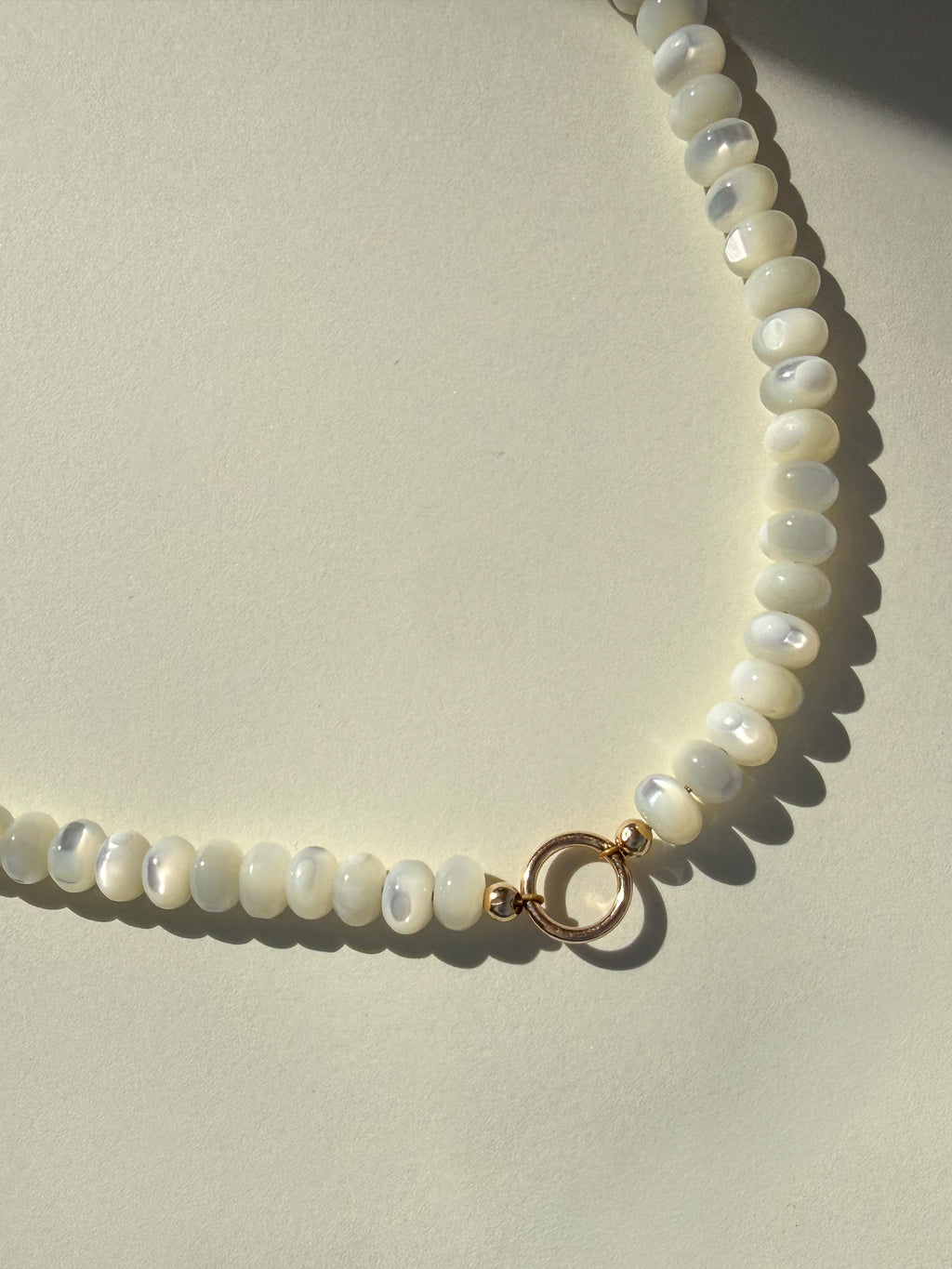 Treasured Pearl Beaded Charm Necklace