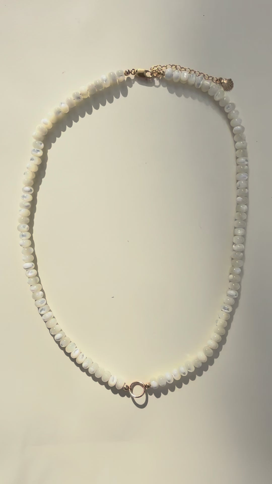 Treasured Pearl Beaded Charm Necklace