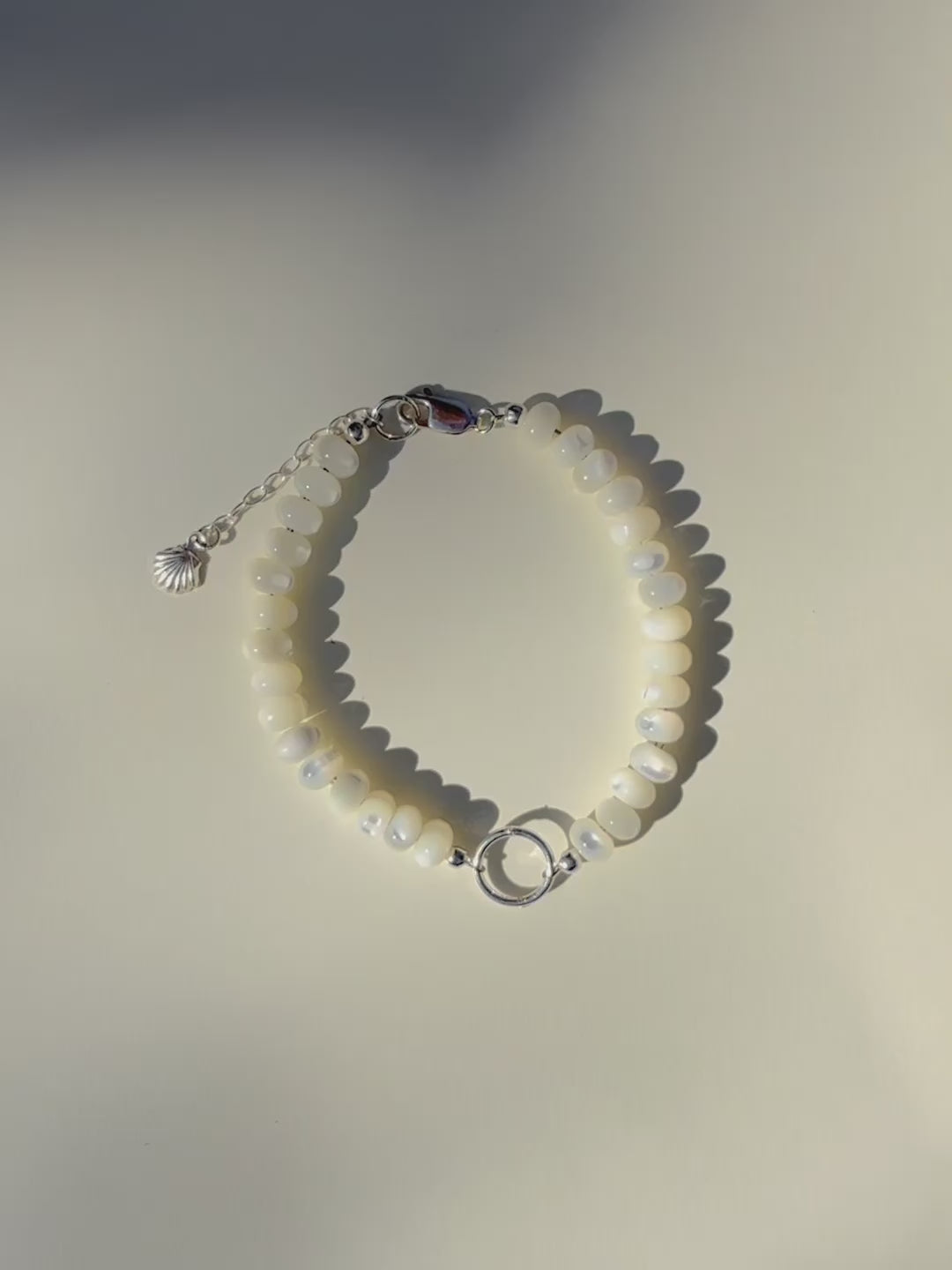 Morning Pearl Beaded Charm Bracelet | Small